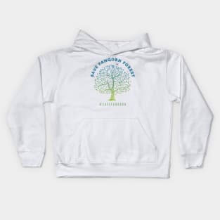 Save Fangorn Forest - Blue Tree - Funny Kids Hoodie